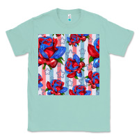 Seafoam patriotic roses Classic Tee - BundleAndBundleShop