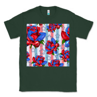 Sports Green patriotic roses Classic Tee - BundleAndBundleShop