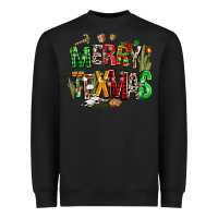 Black christmas texas western Heavyweight Sweatshirt - AdoDesignShop