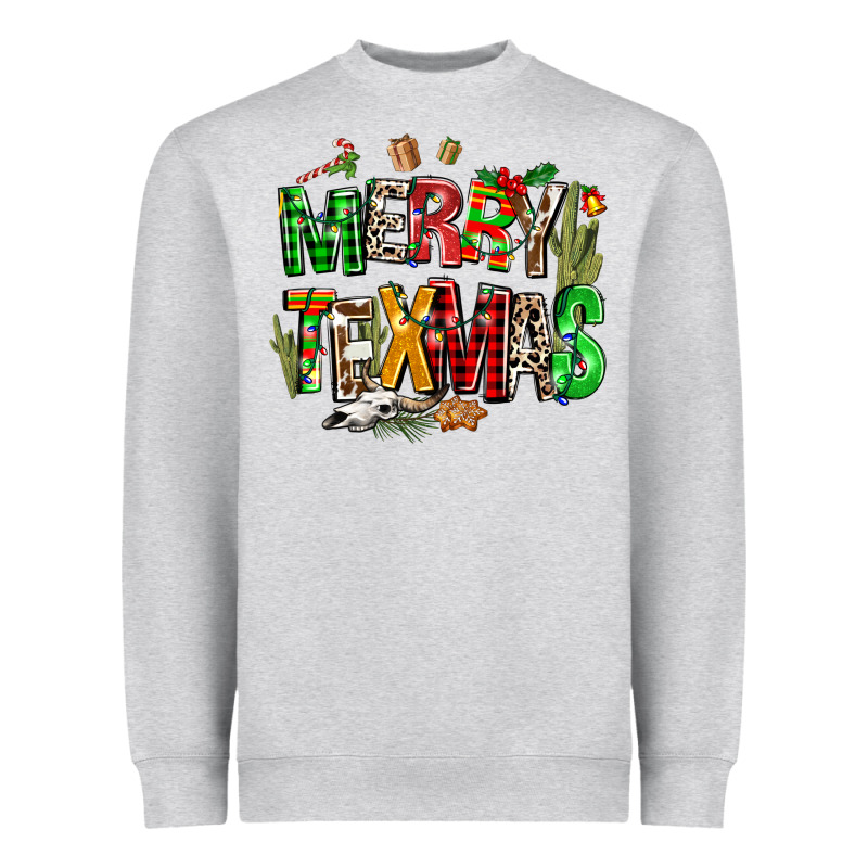 Christmas Texas Western Heavyweight Sweatshirt by AdoDesignShop | Teevron