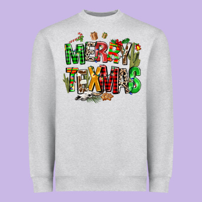 Christmas Texas Western Heavyweight Sweatshirt Designed By Adodesignshop