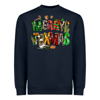 Navy christmas texas western Heavyweight Sweatshirt - AdoDesignShop