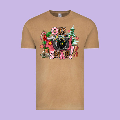 Christmas Oh Snap Vintage Tee Designed By Adodesignshop
