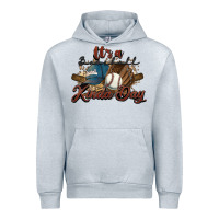 Heather Grey It's a Baseball kinda day Urban Hoodie - HowdyJamesFarm