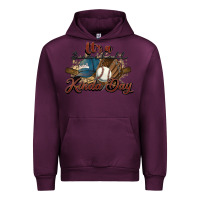 Mauve Wine It's a Baseball kinda day Urban Hoodie - HowdyJamesFarm