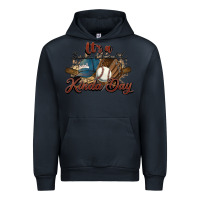 Navy It's a Baseball kinda day Urban Hoodie - HowdyJamesFarm