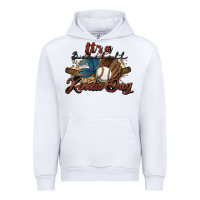 White It's a Baseball kinda day Urban Hoodie - HowdyJamesFarm