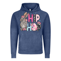 Vintage Denim Easter Day Hip hop bunny Vintage Hoodie - OliviaCreatesArt