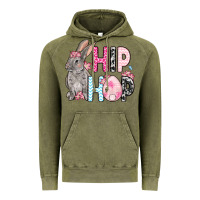 Vintage Olive Easter Day Hip hop bunny Vintage Hoodie - OliviaCreatesArt