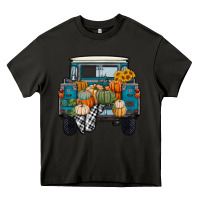 Asphalt Fall Pumpkin Farm Truck Heavy Core Tee - RanaPortraitStore