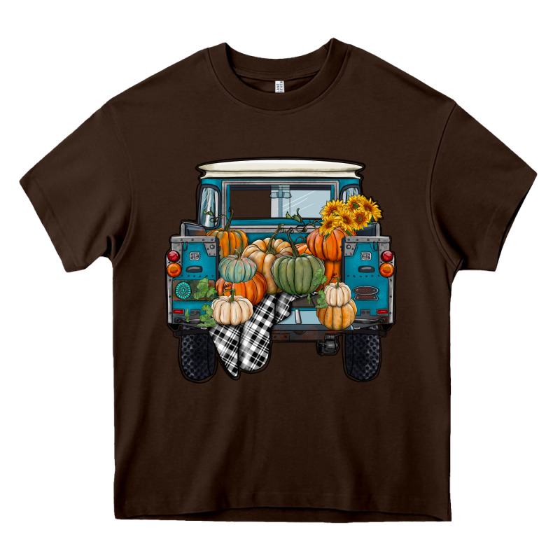 Fall Pumpkin Farm Truck Heavy Core Tee by RanaPortraitStore | Teevron