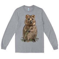 Heather Grey Quokka Long Sleeve Tee - LillyAllenDesigns