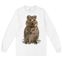 White Quokka Long Sleeve Tee - LillyAllenDesigns