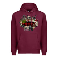 Burgundy Blessed Mimi Christmas Truck Premium Hoodie - Bettercallsaul