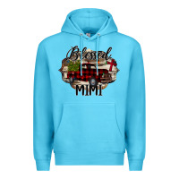Ocean Blue Blessed Mimi Christmas Truck Premium Hoodie - Bettercallsaul