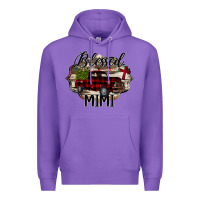 Purple Blessed Mimi Christmas Truck Premium Hoodie - Bettercallsaul