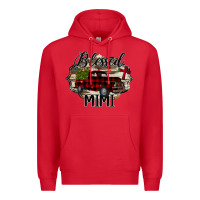 Red Blessed Mimi Christmas Truck Premium Hoodie - Bettercallsaul