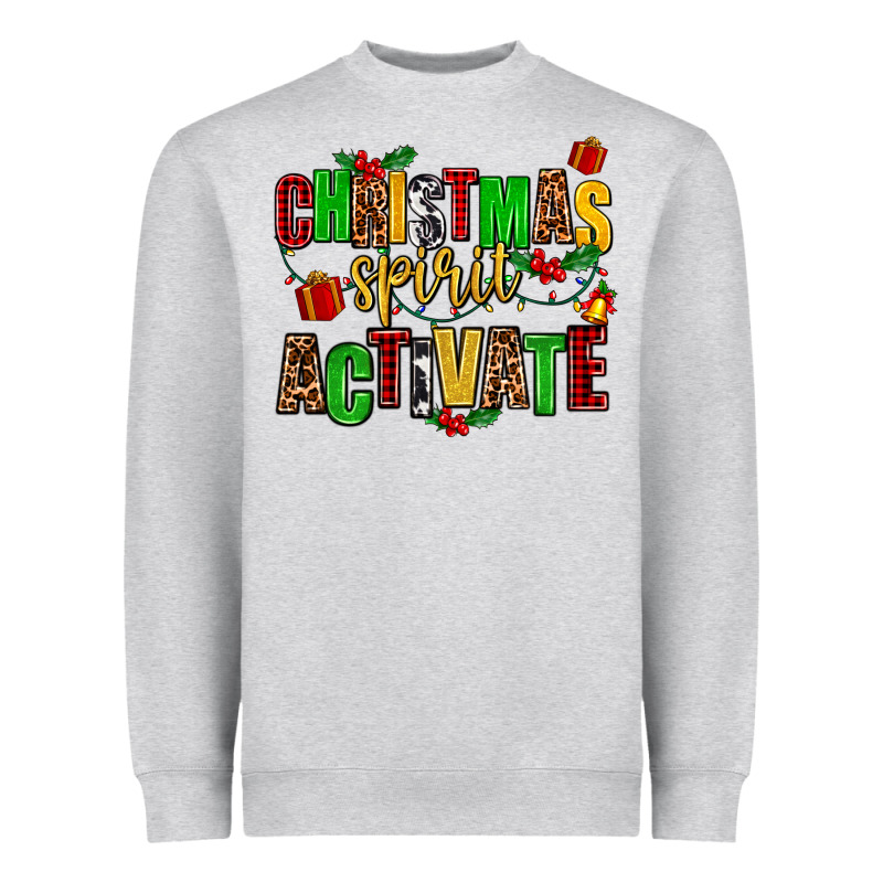 Christmas Spirit Activate Heavyweight Sweatshirt by AdoDesignShop | Teevron