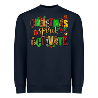 Navy christmas spirit activate Heavyweight Sweatshirt - AdoDesignShop