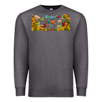 Charcoal Heather thankful teacher fall libbey glass Premium Sweatshirt - BundleAndBundleShop