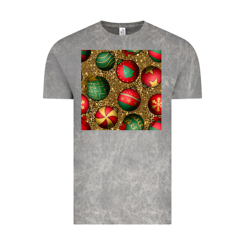 Christmas Ornaments And Leopard Seamless Pattern Vintage Tee by BundleAndBundleShop | Teevron