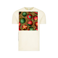 Vintage Arctic christmas ornaments and leopard seamless pattern Vintage Tee - BundleAndBundleShop