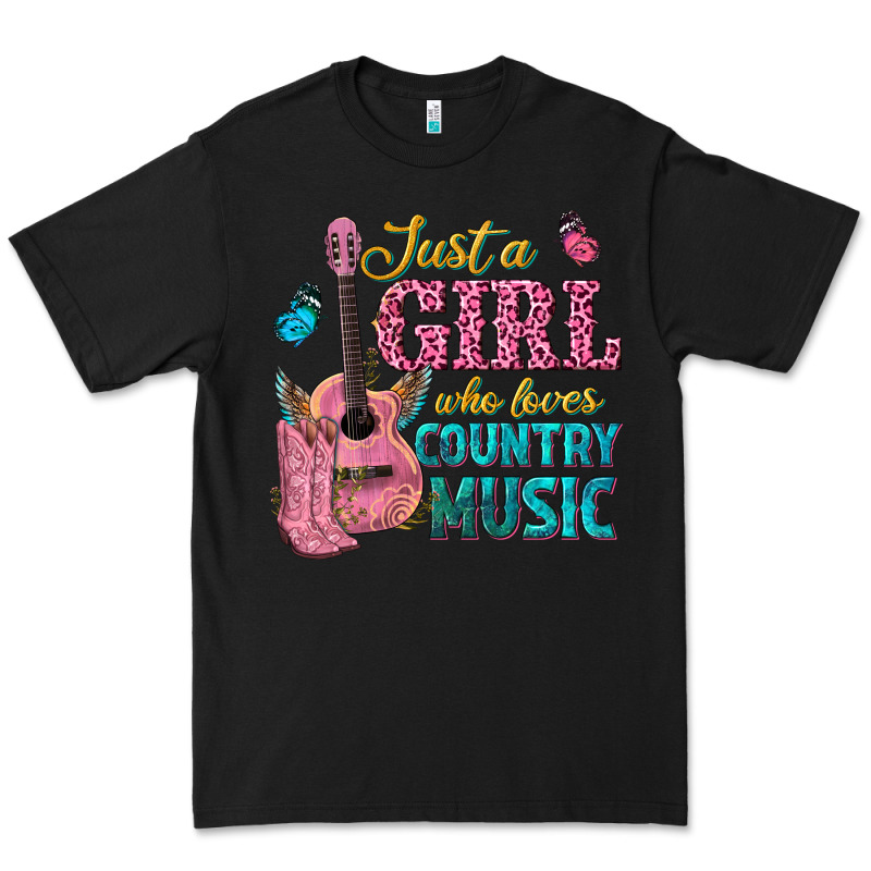 Just A Girl Who Loves Country Music Premium Tee by texasbilliewilder | Teevron