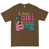 Cacao just a girl who loves country music Premium Tee - texasbilliewilder