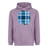 Lavender Winter Tartan Patch Heavyweight Hoodie - BundleAndBundleShop