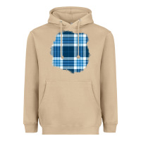 Mushroom Winter Tartan Patch Heavyweight Hoodie - BundleAndBundleShop