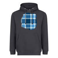 Smoke Winter Tartan Patch Heavyweight Hoodie - BundleAndBundleShop