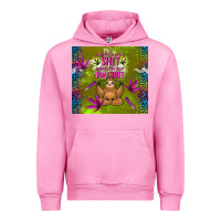 Fuchsia Pink inhale the good shit exhale the bad bullshit Urban Hoodie - TumblerDesignByShophia