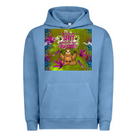 Pigment Pebble Blue inhale the good shit exhale the bad bullshit Urban Hoodie - TumblerDesignByShophia