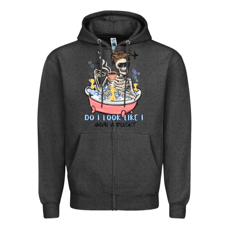 Do I Look Like I Give A Duck Zipper Hoodie by MaliasSmallBusiness | Teevron