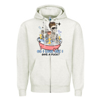 Oatmeal Heather do i look like i give a duck Zipper Hoodie - MaliasSmallBusiness