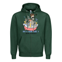 Sports Green do i look like i give a duck Zipper Hoodie - MaliasSmallBusiness