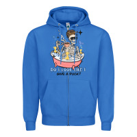 True Royal do i look like i give a duck Zipper Hoodie - MaliasSmallBusiness
