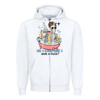 White do i look like i give a duck Zipper Hoodie - MaliasSmallBusiness