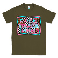 Army Green race track mom Classic Tee - AdoDesignShop