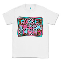White race track mom Classic Tee - AdoDesignShop