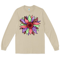 Mushroom easter spring sunflower Long Sleeve Tee - Jasminsmagicworld
