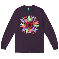 Plum easter spring sunflower Long Sleeve Tee - Jasminsmagicworld