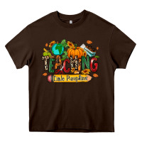 Chocolate Brown Teaching little pumpkins Heavy Core Tee - RanaPortraitStore