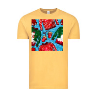 Vintage Mustard christmas clothes seamless pattern Vintage Tee - BundleAndBundleShop