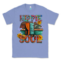 Hippie Soul With Caravan And Flowers Classic Tee | Teevron