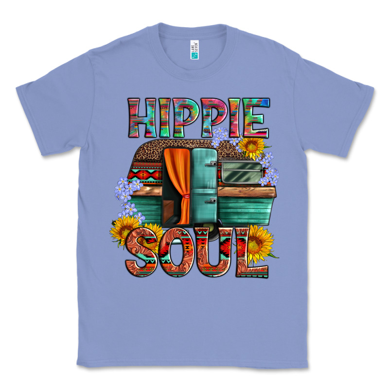 Hippie Soul With Caravan And Flowers Classic Tee by Artiststas | Teevron