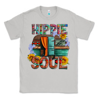 Moon Dust hippie soul with caravan and flowers Classic Tee - Artiststas
