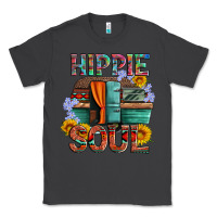 Smoke hippie soul with caravan and flowers Classic Tee - Artiststas