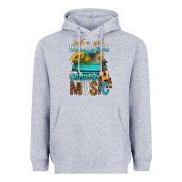 Heather Grey Just A Girl Who Loves Country Music Heavyweight Hoodie - BundleAndBundleShop