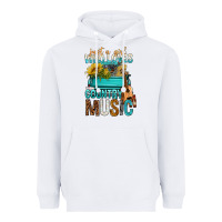 White Just A Girl Who Loves Country Music Heavyweight Hoodie - BundleAndBundleShop